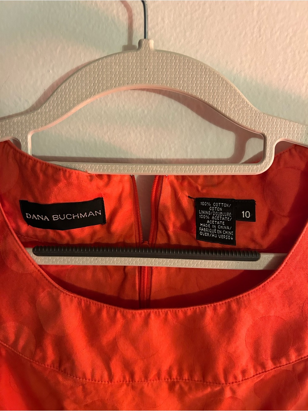 ⭐️Dana Buchman Bright Coral Sleeveless Fit-and-Flare Dress - Picture 2 of 4
